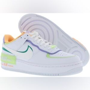 Nike Women's Sneakers - White, Green, Purple, Orange